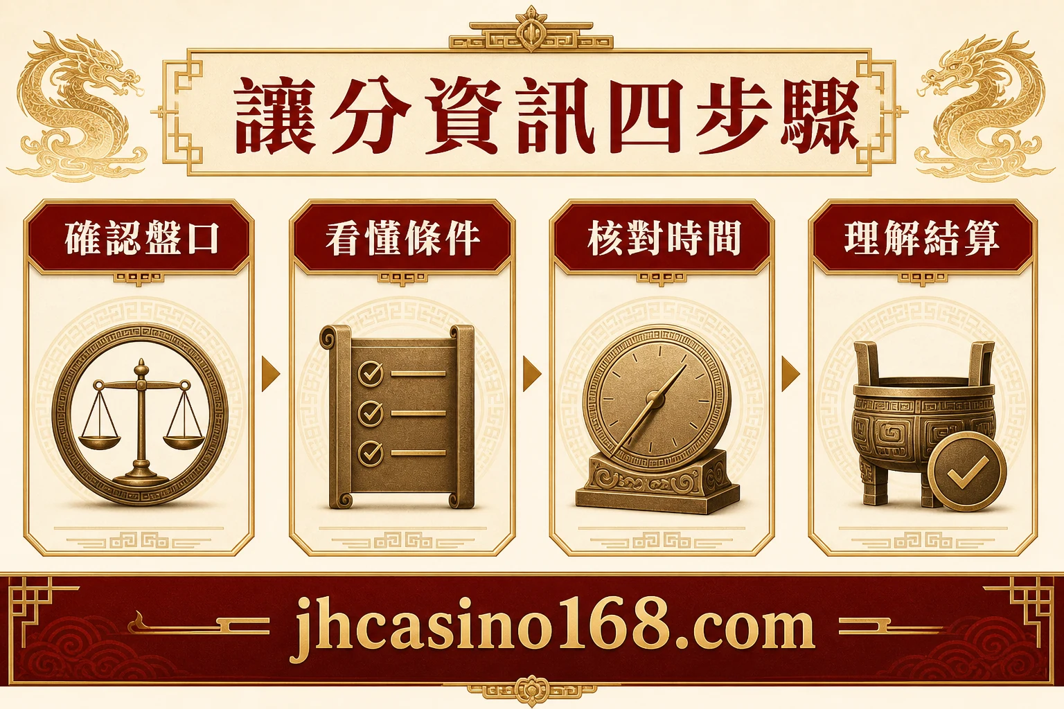 讓分資訊四步驟資訊圖