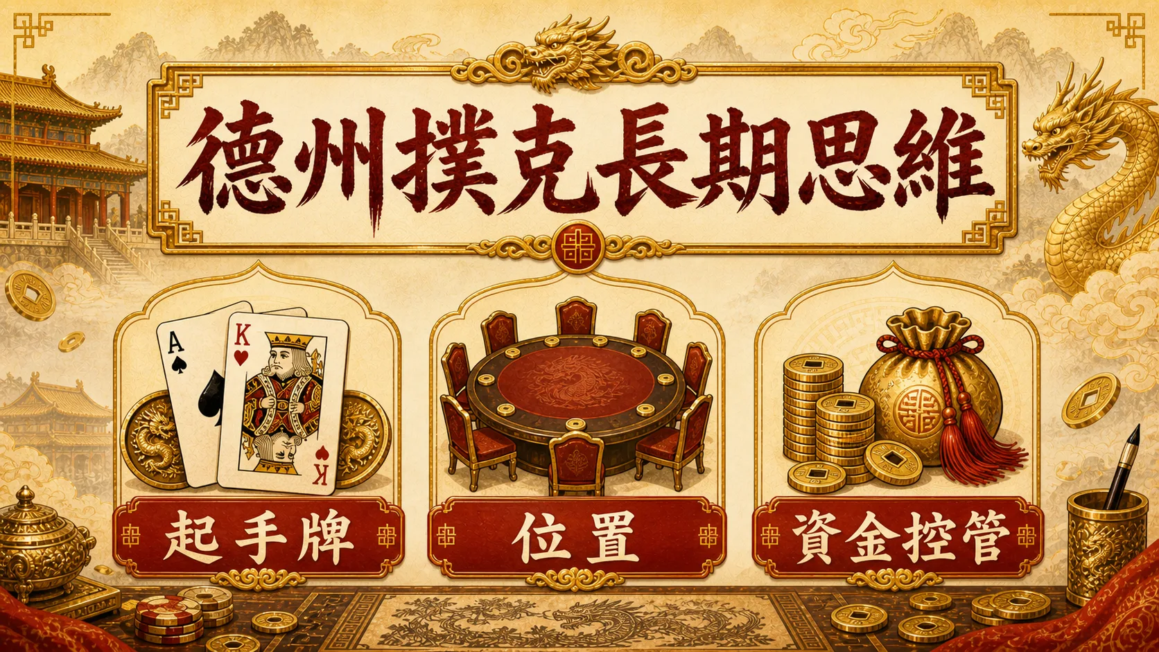 德州撲克長期思維:起手牌、位置與資金控管完整指南