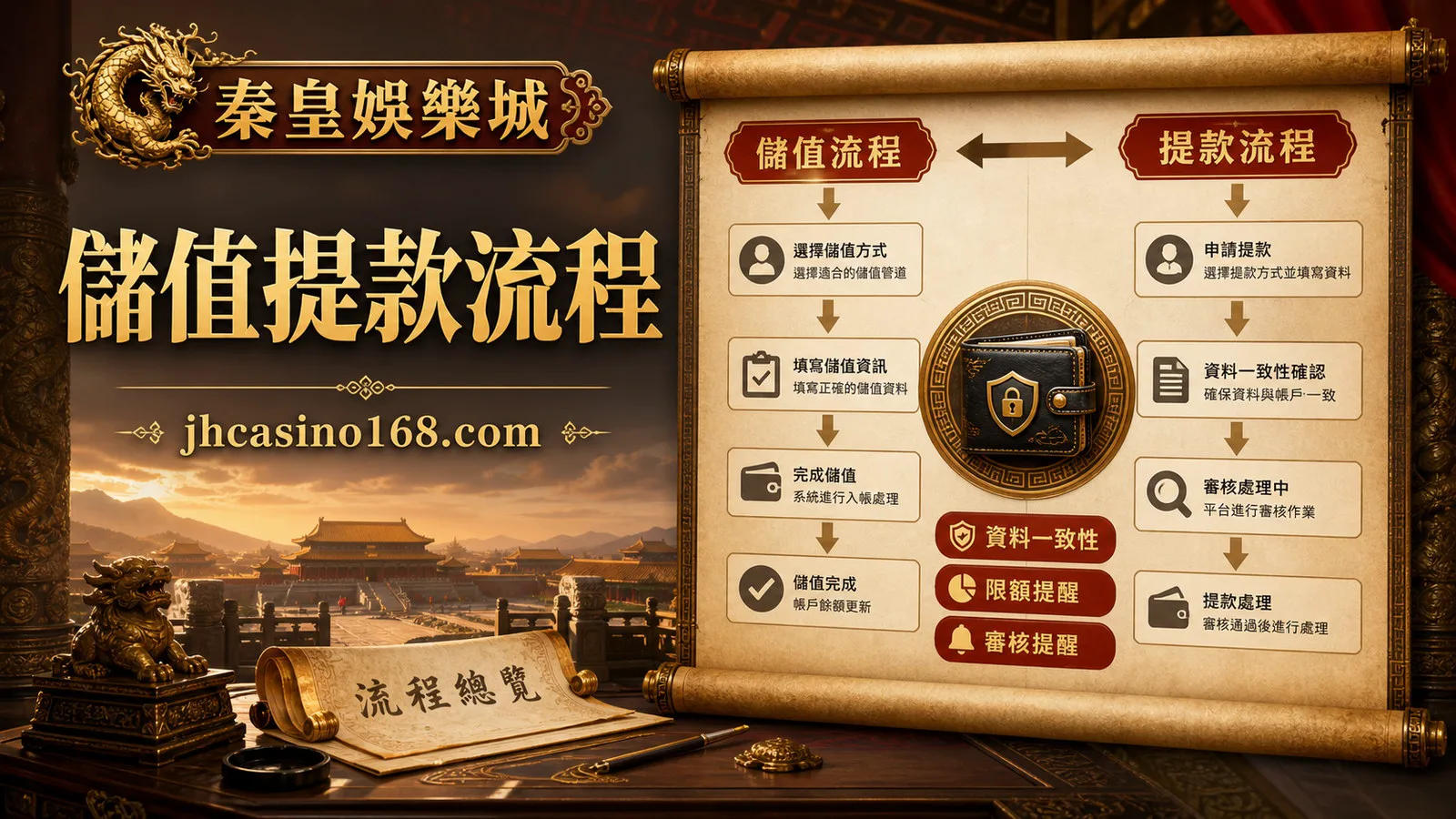 秦皇娛樂城儲值與提款流程總覽:資料一致性、限額與審核提醒
