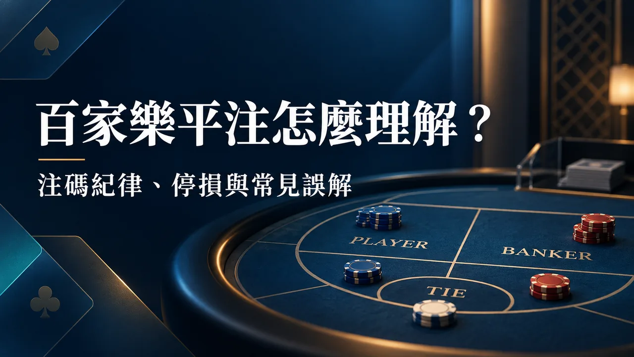 百家樂平注怎麼理解?注碼紀律、停損與常見誤解