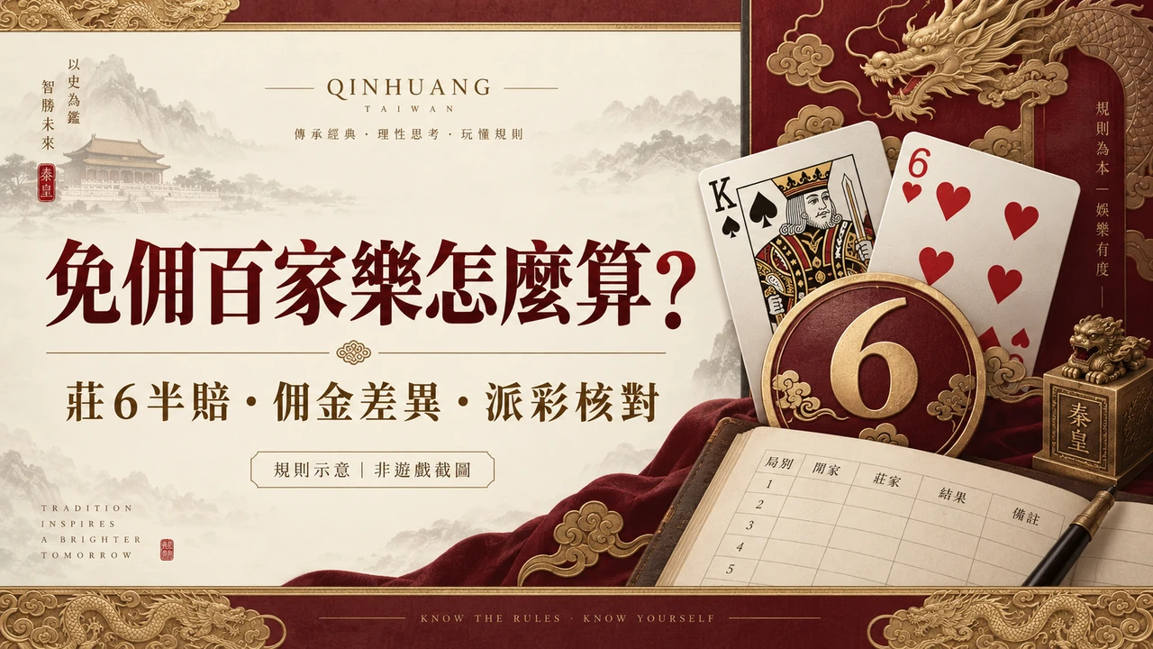 免佣百家樂怎麼算?莊6半賠、佣金與派彩一次看清楚