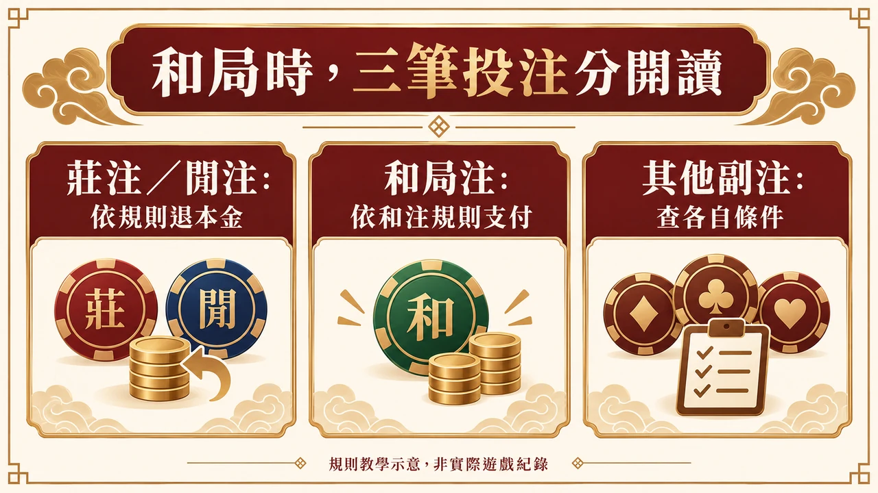 tie bets separate規則資訊圖