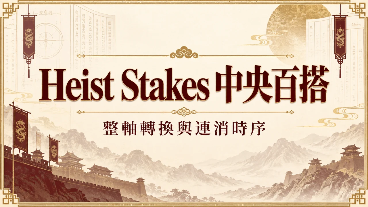 Heist Stakes 中央轉軸為什麼全變 Wild?看懂整軸轉換與連消結束